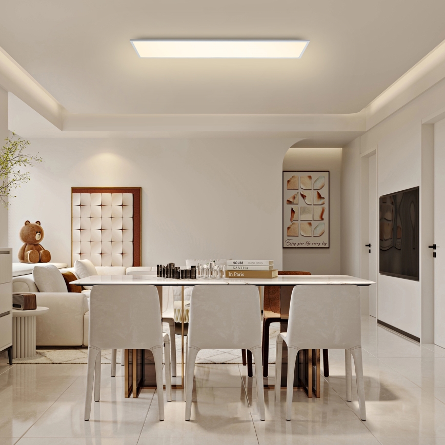 Brilagi - Zatemnljivo LED stropno svetilo SLIMFRAME LED/58W/230V 120x30 cm 3000-6000K bela + daljinski upravljalnik