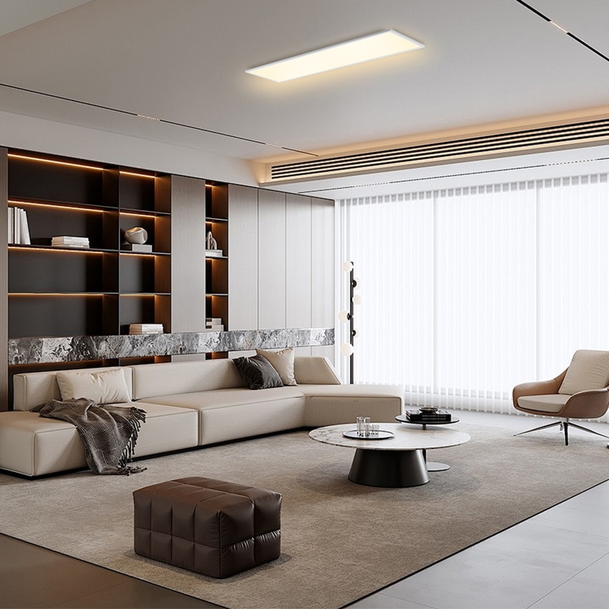 Brilagi - Zatemnljivo LED stropno svetilo SLIMFRAME LED/58W/230V 120x30 cm 3000-6000K bela + daljinski upravljalnik