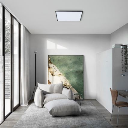 Brilagi - Zatemnjevalna LED stropna svetilka SLIMFRAME LED/58W/230V 60x60 cm 3000-6000K črna + daljinski upravljalnik