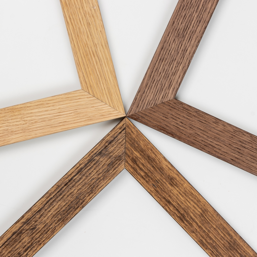 Brilagi - LED Zatemnljivo stropno svetilo SLIMFRAME WOOD LED/58W/230V 124x33,7 cm 3000-6000K rjavo + daljinski upravljalnik