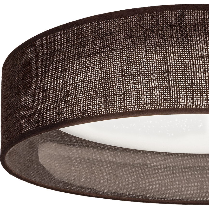 Brilagi - Zatemnjiva LED stropna svetilka VELVET SMARTIX STARS LED/24W/230V 3000-6000K premer 45 cm rjava Wi-Fi Tuya Beacon + daljinski upravljalnik