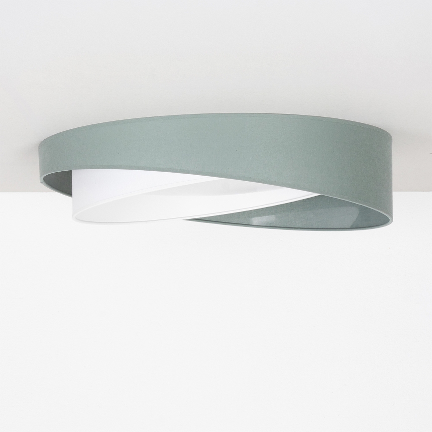 BRILAGI - Zatemnjiva stropna LED svetilka VELVET TWIST LED/36W/230V 3000-6000K premer 65 cm Wi-Fi Tuya Beacon zelena/bela + daljinski upravljalnik