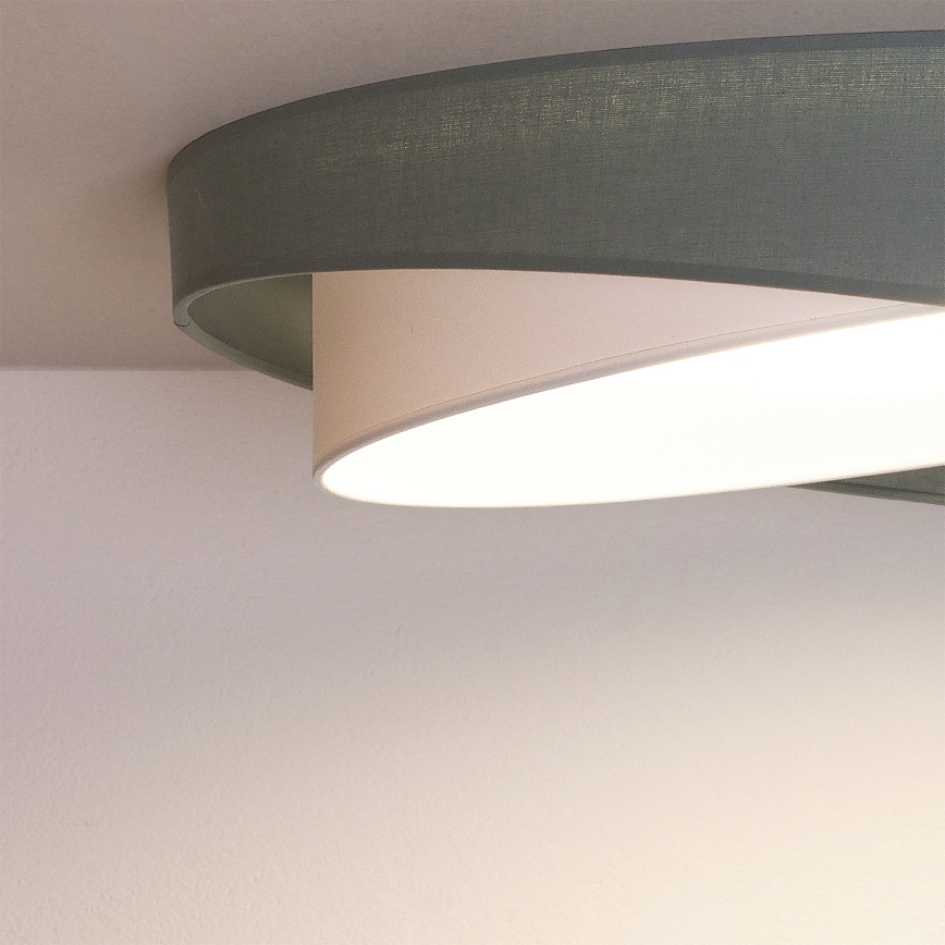 BRILAGI - Zatemnjiva stropna LED svetilka VELVET TWIST LED/36W/230V 3000-6000K premer 65 cm Wi-Fi Tuya Beacon zelena/bela + daljinski upravljalnik
