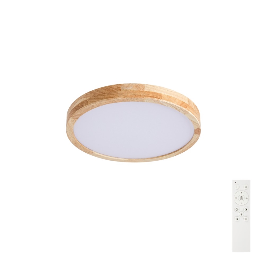 Brilagi - LED zatemnjivo stropno svetilo WOODLINE LED/48W/230V 3000-6000K hrast, premer 40 cm + daljinski upravljalnik
