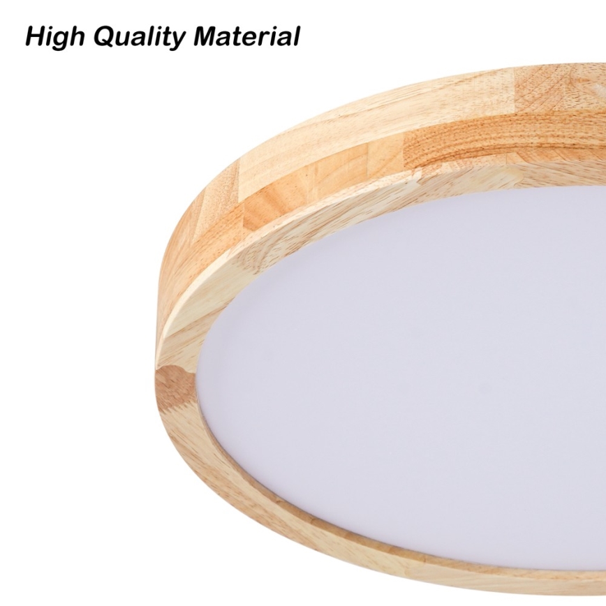 Brilagi - LED zatemnjivo stropno svetilo WOODLINE LED/48W/230V 3000-6000K hrast, premer 40 cm + daljinski upravljalnik