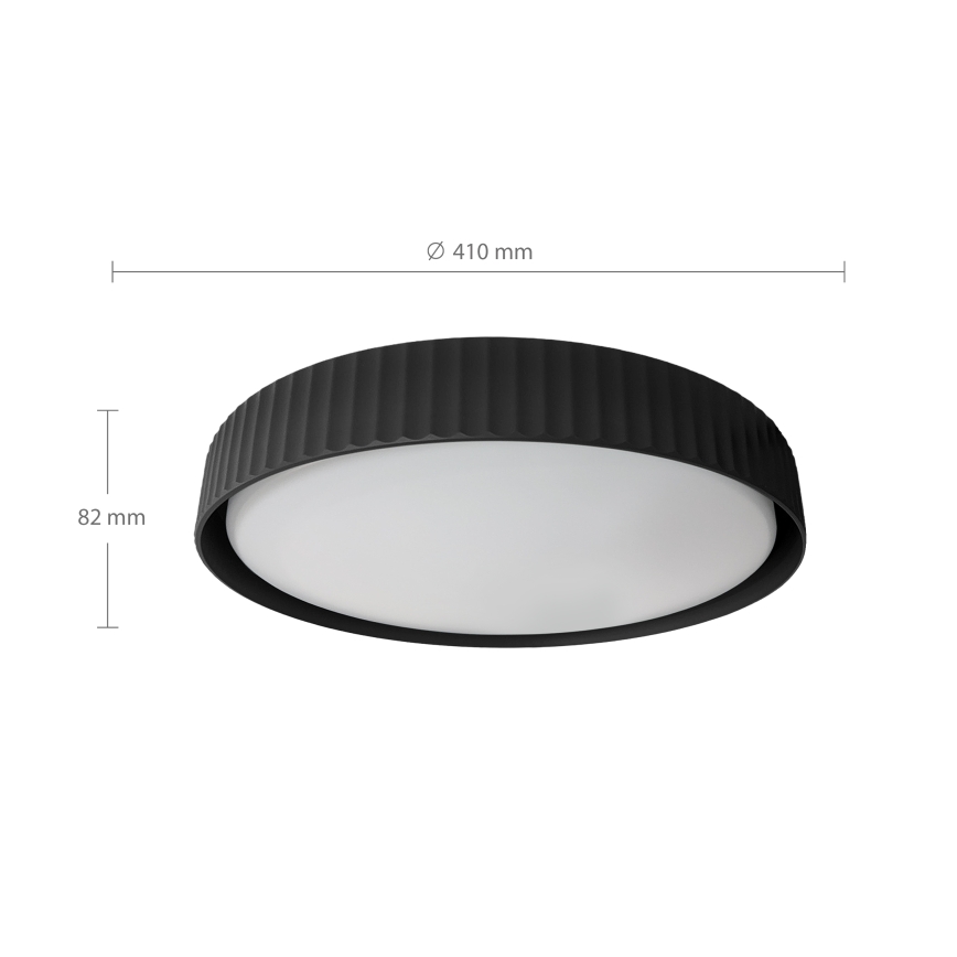 Brilagi - Zatemnljivo LED stropno svetilo LUCIA LED/48W/230V 3000-6500K, premer 41 cm, črno + daljinski upravljalnik
