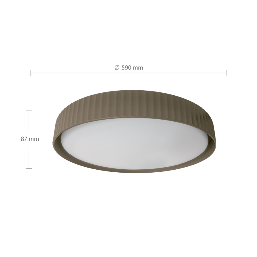 Brilagi - Zatemnjevalna LED stropna svetilka LUCIA LED/60W/230V 3000-6500K, premer 59 cm, taupe + daljinski upravljalnik