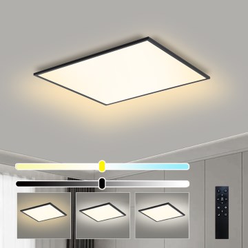 Brilagi - Zatemnljivo stropno LED svetilo SLIMFRAME LED/58W/230V 60x60 cm 3000-6000K črno + daljinski upravljalnik