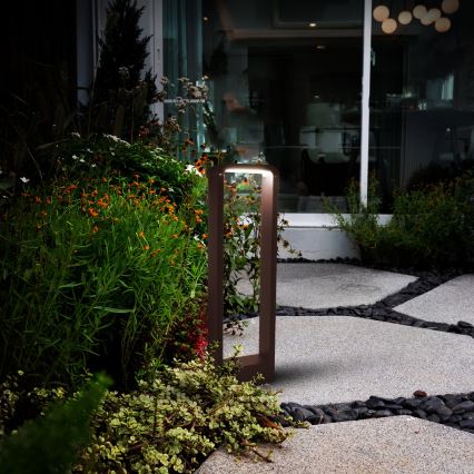 Brilagi - Zunanja LED svetilka BARI LED/7W/230V 3000/4000/6000K rjava IP54 50 cm