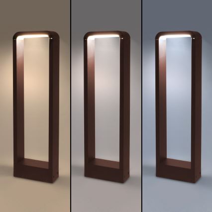 Brilagi - Zunanja LED svetilka BARI LED/7W/230V 3000/4000/6000K rjava IP54 50 cm