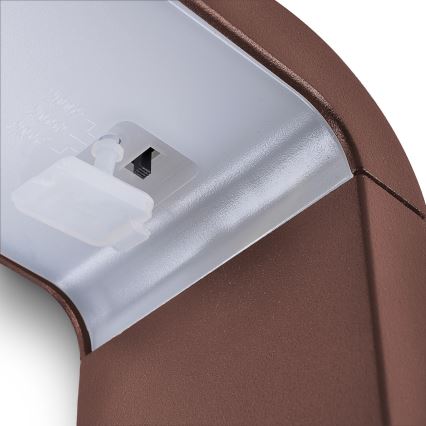 Brilagi - Zunanja LED svetilka BARI LED/7W/230V 3000/4000/6000K rjava IP54 50 cm