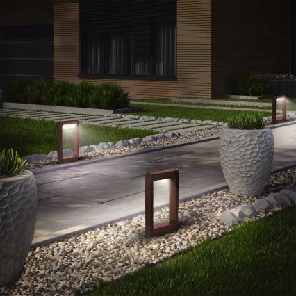 Brilagi - Zunanja LED svetilka CROTONE LED/7W/230V rjava IP54 30 cm