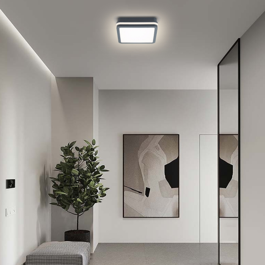 Brilagi - LED zunanja svetilka s senzorjem BENE LED/18W/230V 22x22 cm antracit IP54