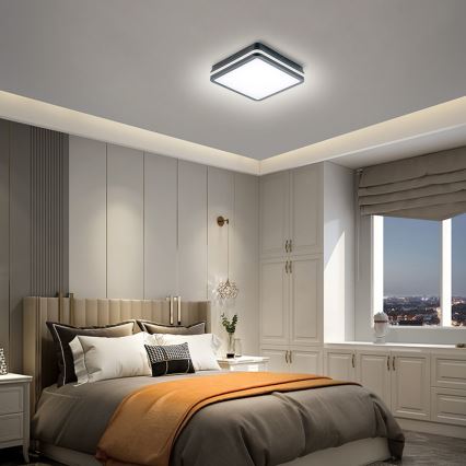 Brilagi - LED zunanja svetilka s senzorjem gibanja BENE LED/24W/230V 26x26 cm antracit IP54