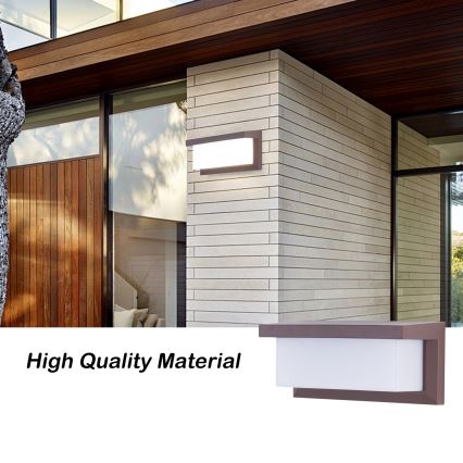 Brilagi - Zunanja stenska svetilka BRICKY 1xE27/60W/230V rjava IP54