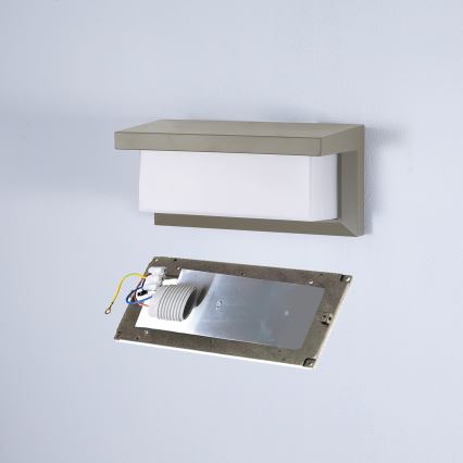 Brilagi - Zunanja stenska svetilka BRICKY 1xE27/60W/230V siva IP54