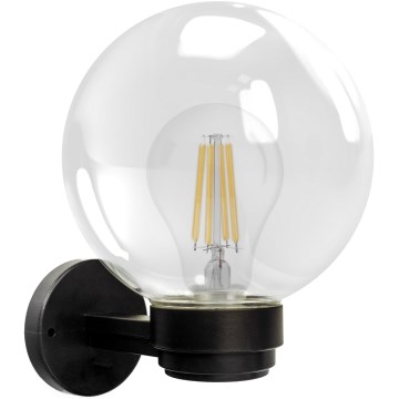 Brilagi - Zunanja stenska svetilka HARBOR 1xE27/40W/230V IP33 črna/prozorna