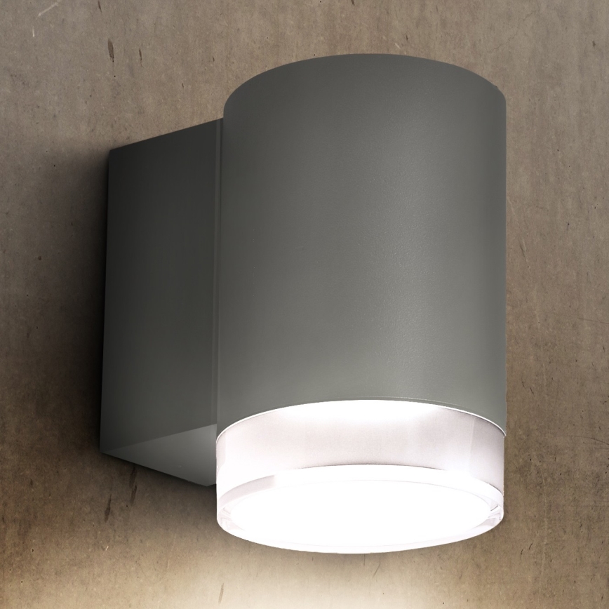 Brilagi - Zunanja stenska svetilka MATERA 1xGU10/30W/230V siva IP54