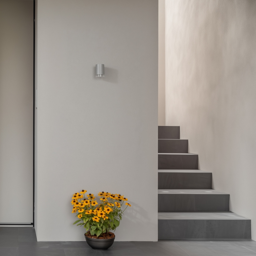 Brilagi - Zunanja stenska svetilka MATERA 1xGU10/30W/230V siva IP54