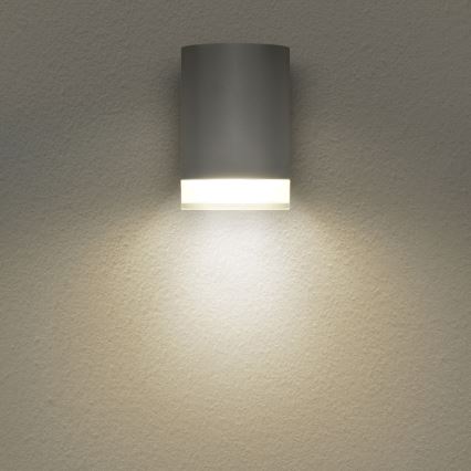 Brilagi - Zunanja stenska svetilka MATERA 1xGU10/30W/230V siva IP54
