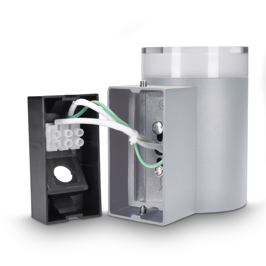 Brilagi - Zunanja stenska svetilka MATERA 1xGU10/30W/230V siva IP54