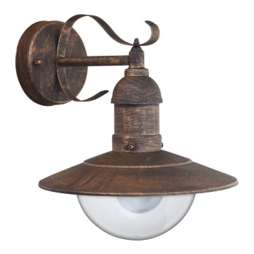 Brilagi - Zunanja stenska svetilka MOLDE 1xE27/60W/230V IP44 bronzna/patina