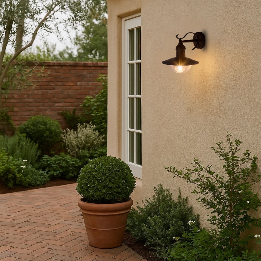 Brilagi - Zunanja stenska svetilka MOLDE 1xE27/60W/230V IP44 črna