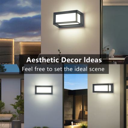 Brilagi - Zunanja stenska svetilka PARKER 1xE27/60W/230V antracit IP44