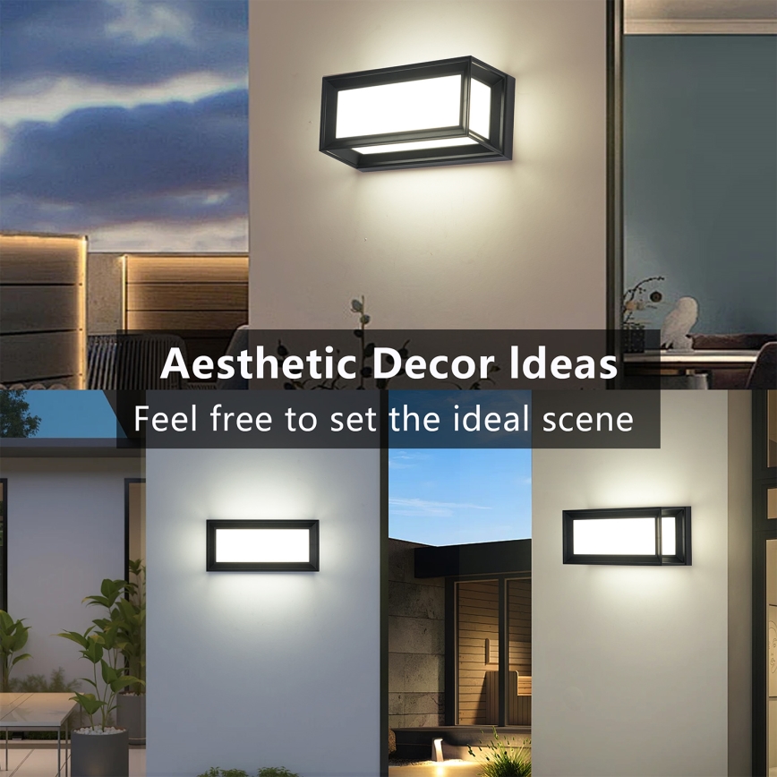 Brilagi - Zunanja stenska svetilka PARKER 1xE27/60W/230V črna IP44