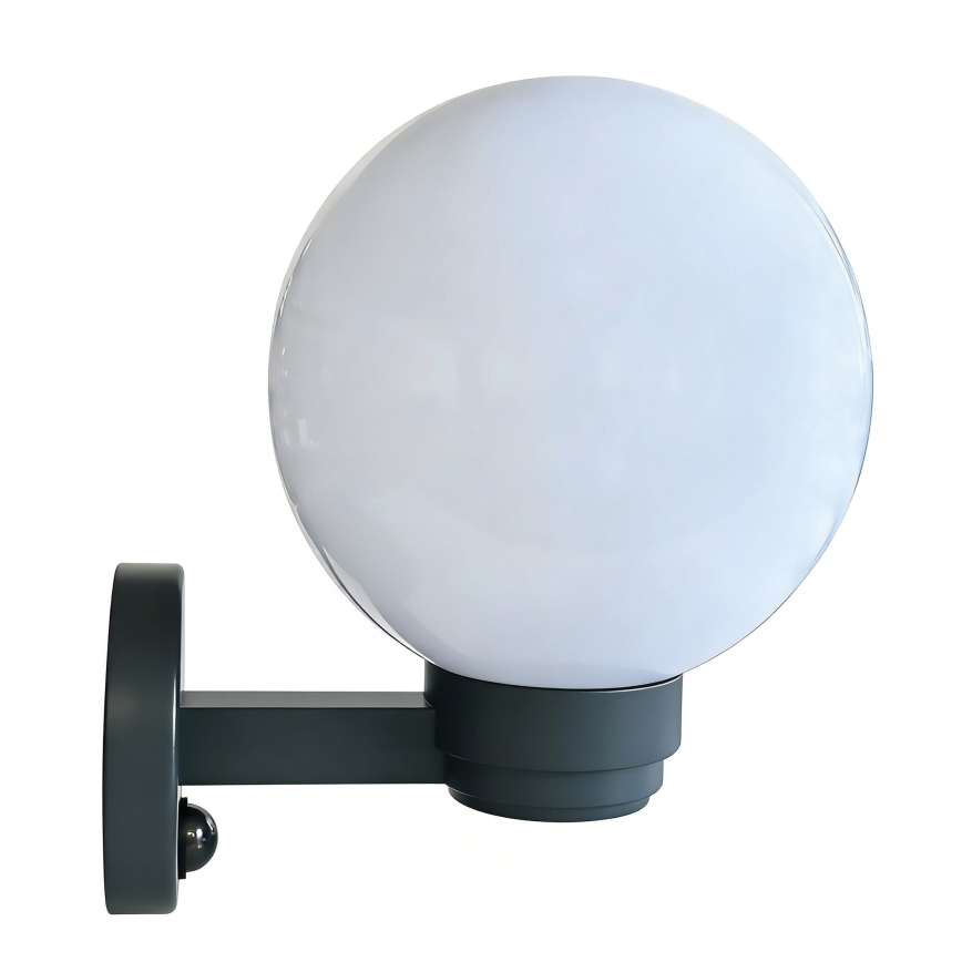 Brilagi - Zunanja stenska svetilka s senzorjem gibanja HARBOR 1xE27/40W/230V IP33 antracitna/bela