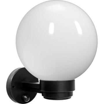 Brilagi - Zunanja stenska svetilka z zaznavalom gibanja HARBOR 1xE27/40W/230V IP33 črna/bela
