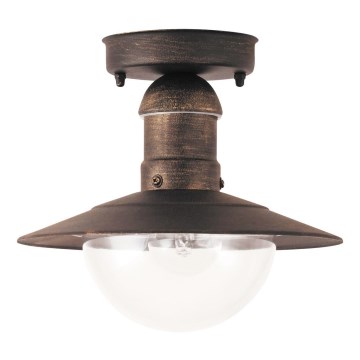 Brilagi - Zunanja stropna svetilka MOLDE 1xE27/60W IP44 bronasta/patina