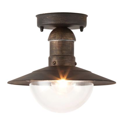 Brilagi - Zunanja stropna svetilka MOLDE 1xE27/60W IP44 bronasta/patina