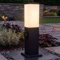 Brilagi - Zunanja svetilka NOVA z dvema SCHUKO vtičnicama, 1xE27/15W/230V, 40 cm, IP44, črna