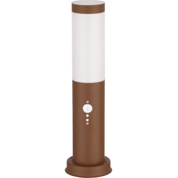 Brilagi - Zunanja svetilka s senzorjem 1xE27/15W/230V 40 cm IP44 rjava