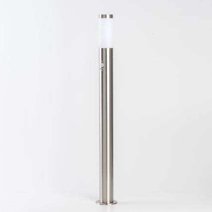 BRILAGI - Zunanja svetilka s senzorjem gibanja ELIA 1xE27/20W/230V IP44 100 cm matni krom