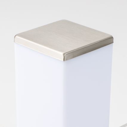 Brilagi - Zunanja svetilka z dvema vtičnicama SCHUKO NOVA 1xE27/15W/230V 40 cm IP44 matni krom