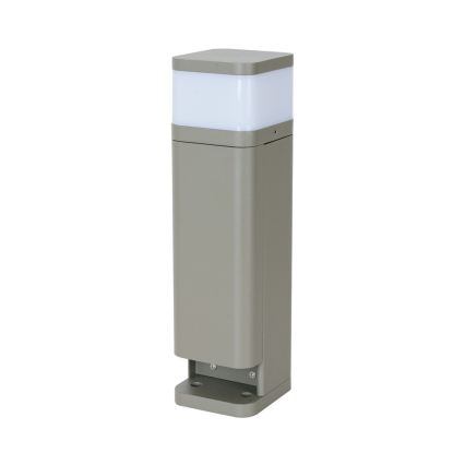 BRILAGI - Zunanja svetilka z 2 SCHUKO vtičnicama PILLAR 1xG9/11W/230V IP44 siva