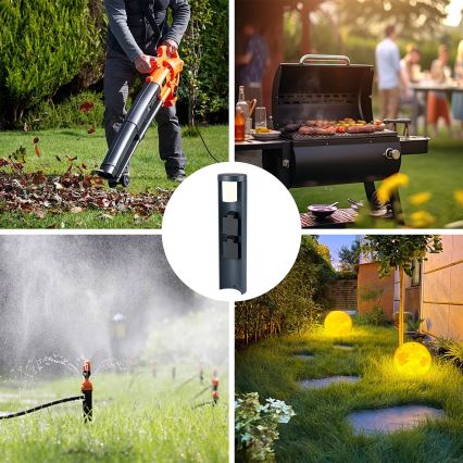 Brilagi - Zunanja svetilka s 2 SCHUKO vtičnicama PILLAR 1xG9/11W/230V IP44 antracit