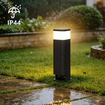 BRILAGI - Zunanja svetilka z 2 vtičnicama SCHUKO PILLAR 1xG9/11W/230V IP44 črna