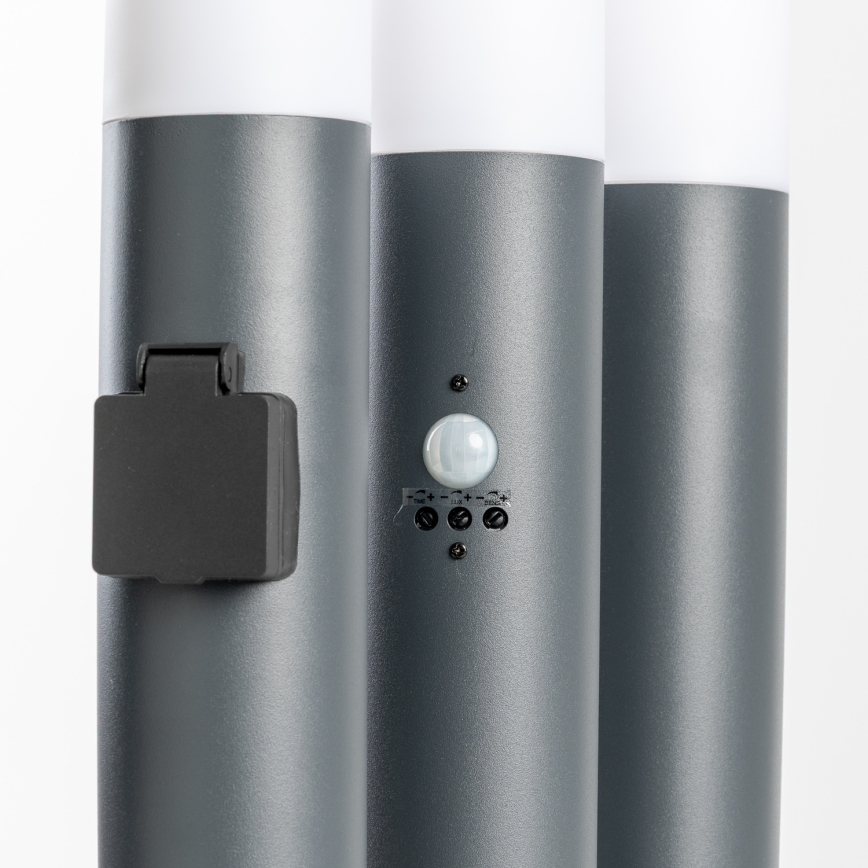 BRILAGI - Zunanja svetilka z vtičnico ELIA 1xE27/20W/230V IP44 50 cm antracitna