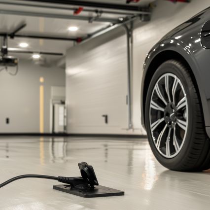 Brilagi - Zunanja vgradna talna dvojna vtičnica IP55, črna, pravokotna