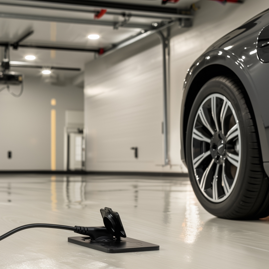 Brilagi - Zunanja vgradna talna dvojna vtičnica IP55, črna, pravokotna