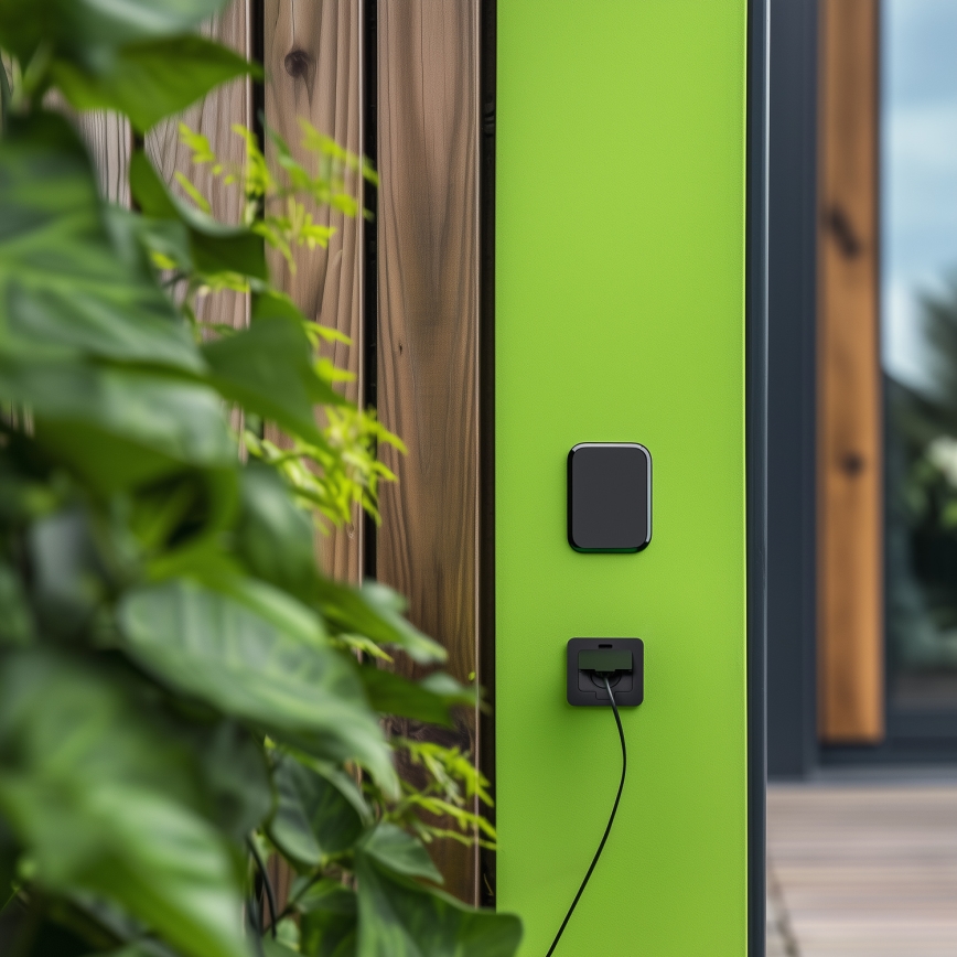 Brilagi - Zunanja vgradna talna vtičnica IP55, črna, pravokotna