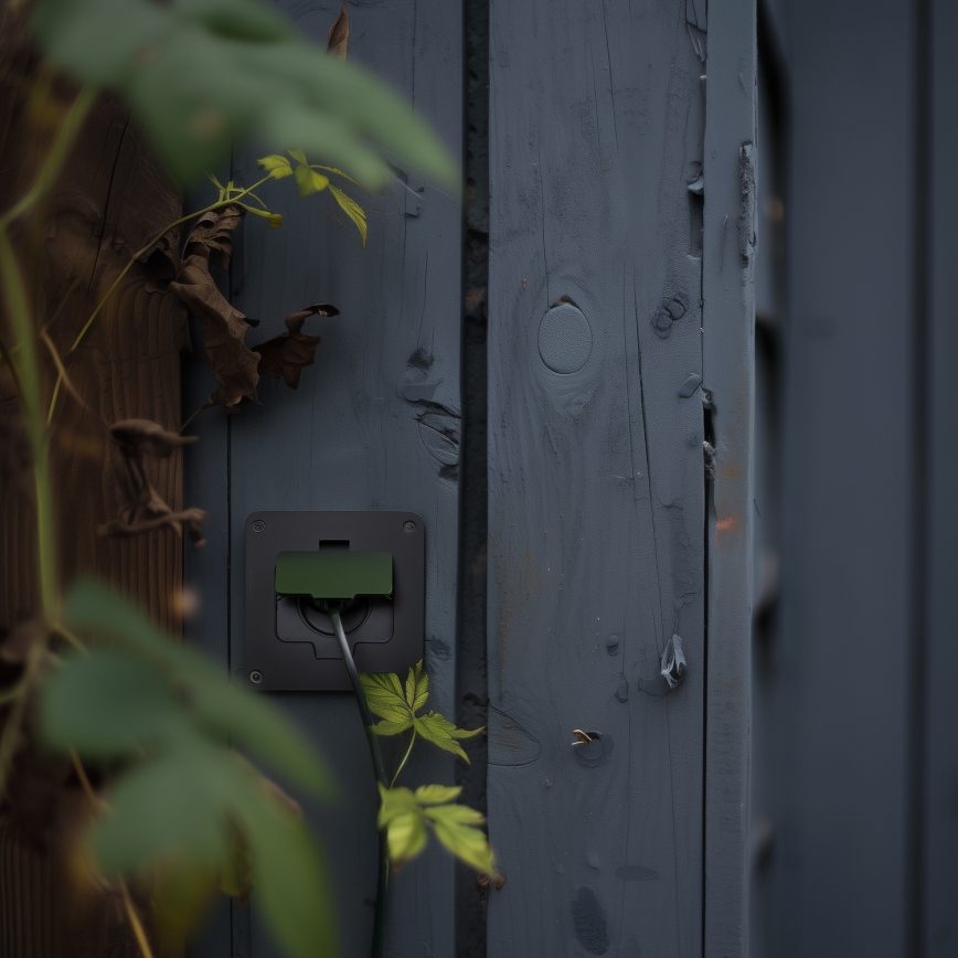 Brilagi - Zunanja vgradna talna vtičnica IP55, črna, pravokotna