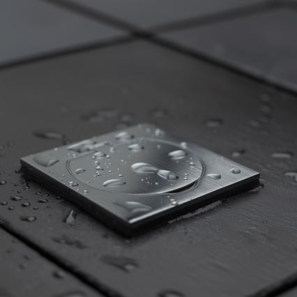 Brilagi - Zunanja vgradna talna vtičnica IP55 mat krom kvadrat