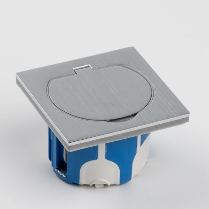 Brilagi - Zunanja vgradna talna vtičnica IP55 mat krom kvadrat