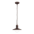 Brilagi - Zunanja viseča svetilka MOLDE 1xE27/60W IP44 bronza/patina