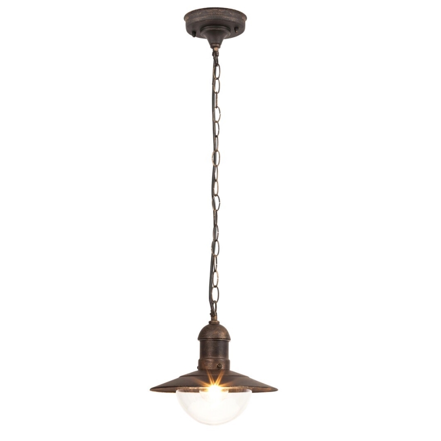 Brilagi - Zunanja viseča svetilka MOLDE 1xE27/60W IP44 bronza/patina