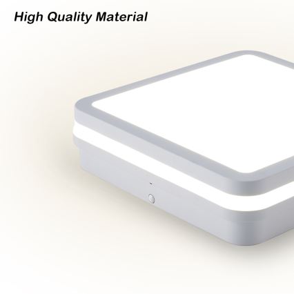 Brilagi - Zunanje LED svetilo s senzorjem BENE LED/18W/230V 22x22 cm belo IP54